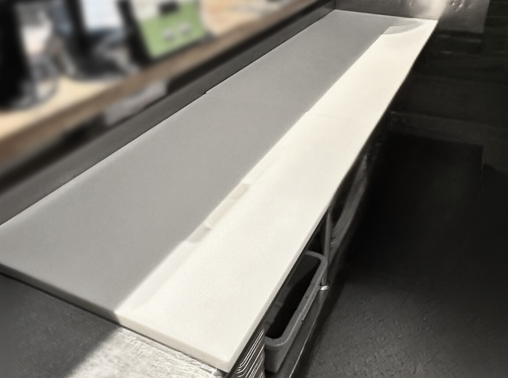 white cutting board